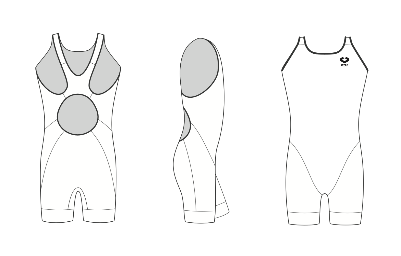 オリジナル作成　ジュニア レディース オープンバックトライスーツ