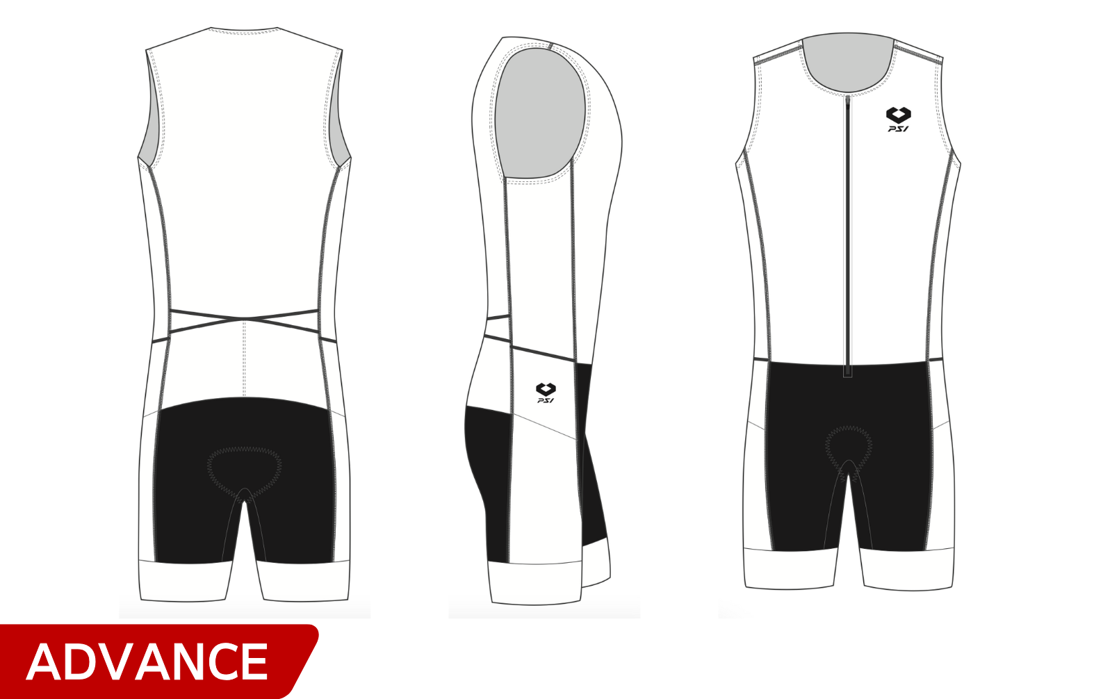 オリジナル作成　アドバンス ノースリーブトライスーツ