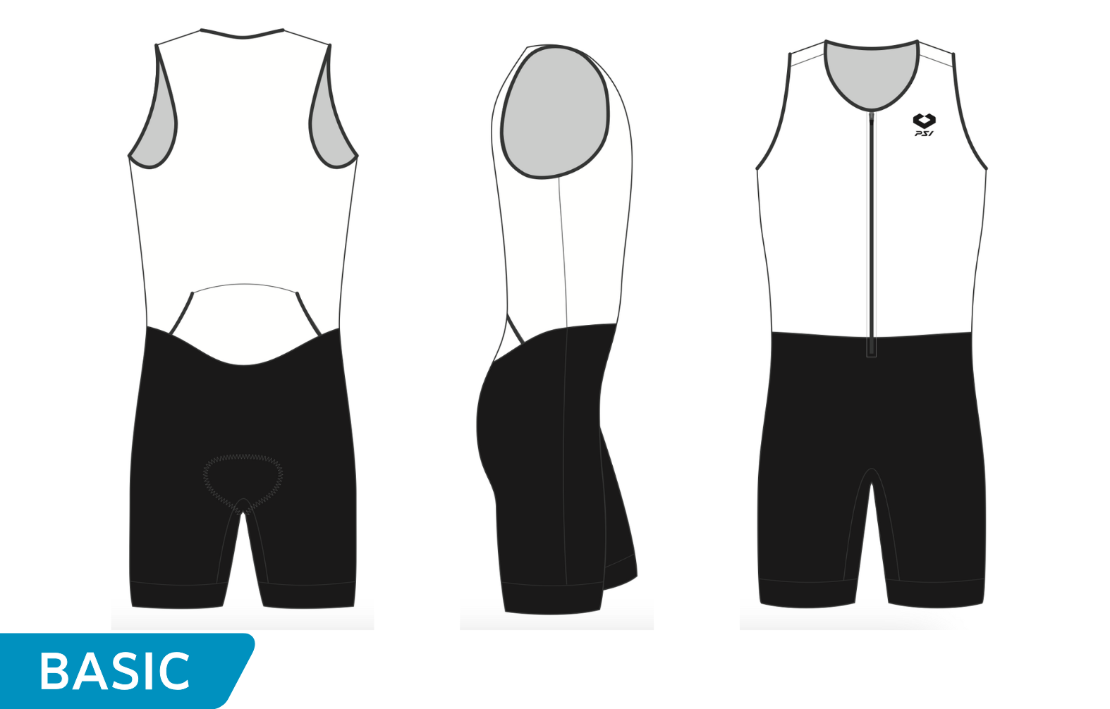 <small>オリジナル作成</small><br>ベーシック ノースリーブトライスーツ